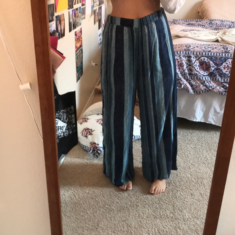 URBAN OUTFITTERS - striped wide leg pants
